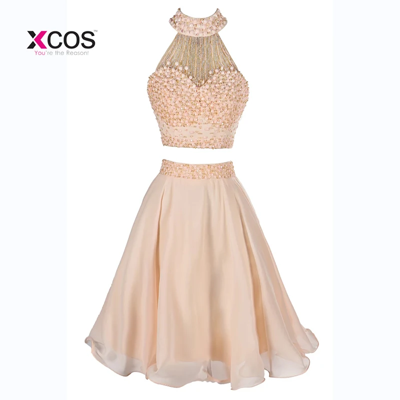 Платье на бретельках с бисером и жемчужинами два предмета платье для выпускного