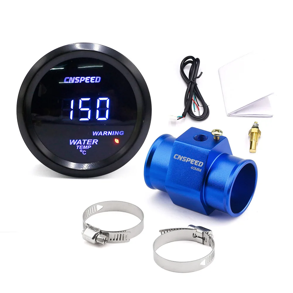 With 40 adapter CNSPEED 2''52 мм автоматический датчик температуры воды 40-150 Цельсия с адаптером датчика температуры воды - Цвет: With 40 adapter