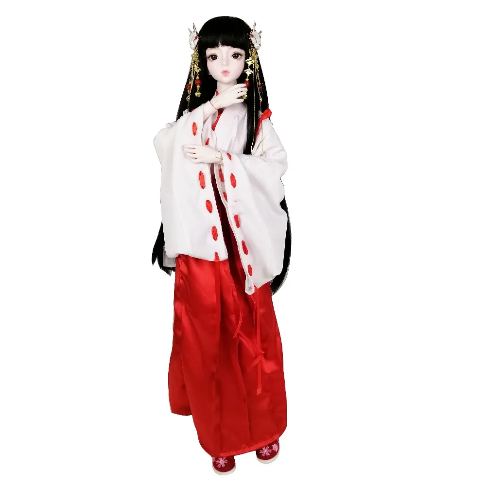 EVA BJD японские ведьмы девушка 1/3 BJD кукла 62 см кимоно шарнирные куклы+ полный аксессуар ji gong кукла женщина лиса волшебник украшение