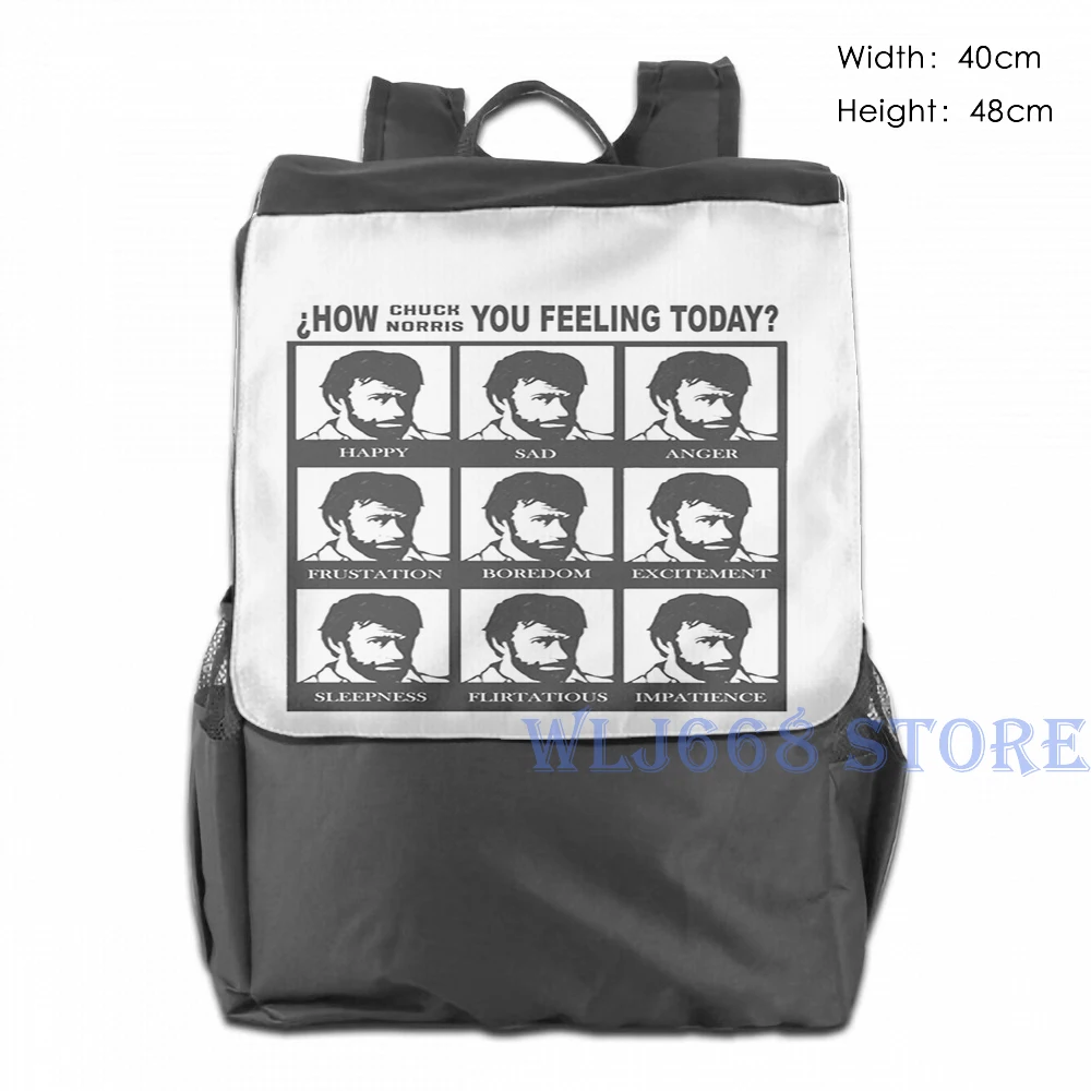 Забавные сумки через плечо с графическим принтом женский рюкзак на одно How Chuck Norris
