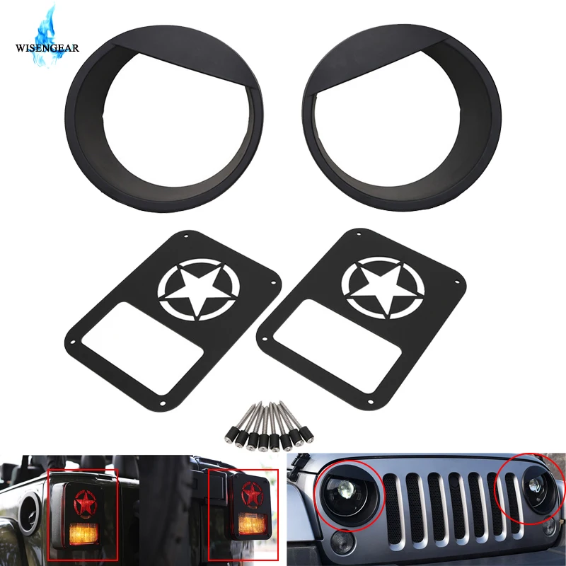 Крышка заднего фонаря WISENGEAR для Jeep Wrangler JK Unlimited 2 4 крышка задсветильник s +