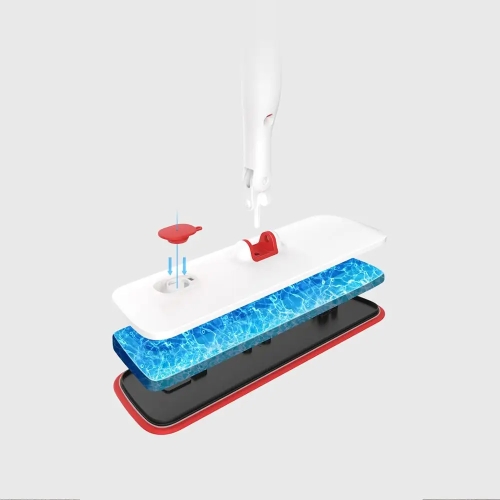 Mijia YIJIE 2 In 1 Flat Spray Floor Mop 360° Universal Rotating Home Cleaning Tools Microfiber Cloth 270ml Water Sweeper | Дом и сад