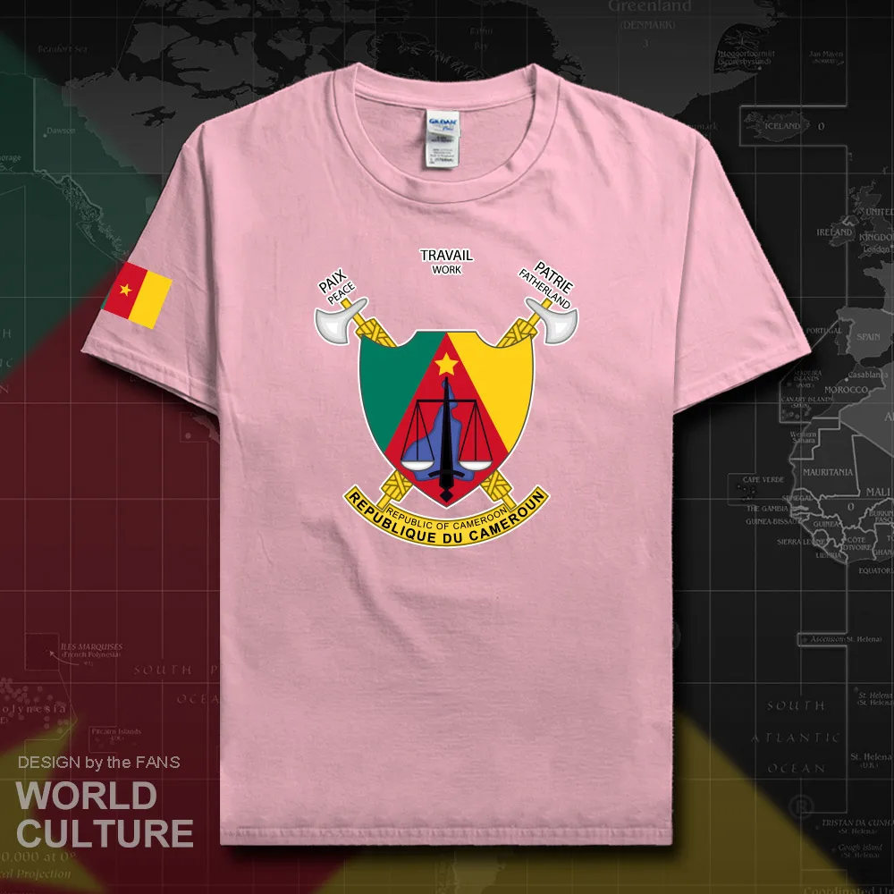 Камерун Мужская футболка Мода 2018 Джерси Нация Команда 100% хлопок одежда кантри