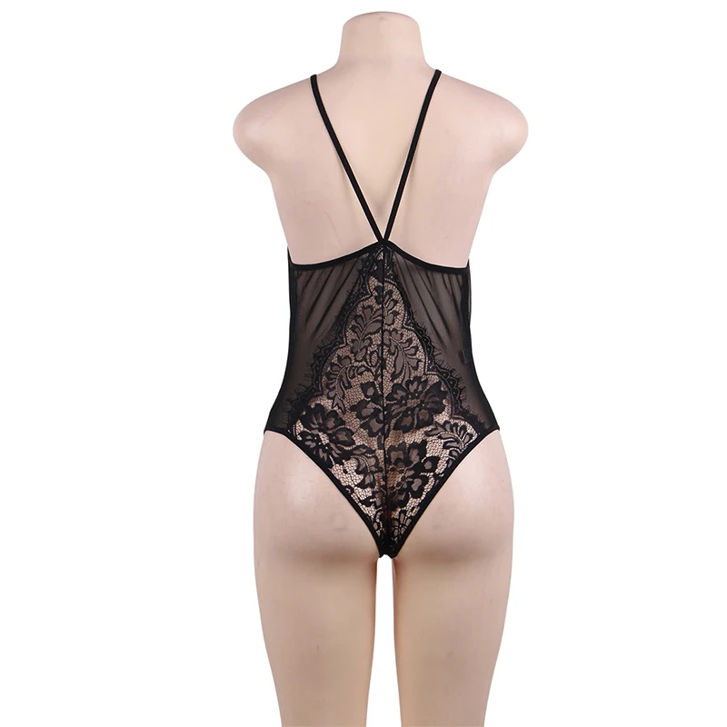 Боди сексуальное женское нижнее белье боди комбинезон плюс размер кружевное