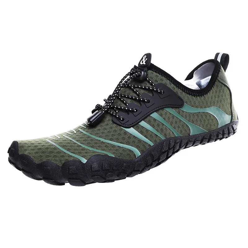green aqua shoes Мужская водонепроницаемая обувь; обувь для плавания; летняя пляжная обувь; пляжные кроссовки; мужские носки; тапочки для мужчин; zapatillas hombre - Цвет: green aqua shoes