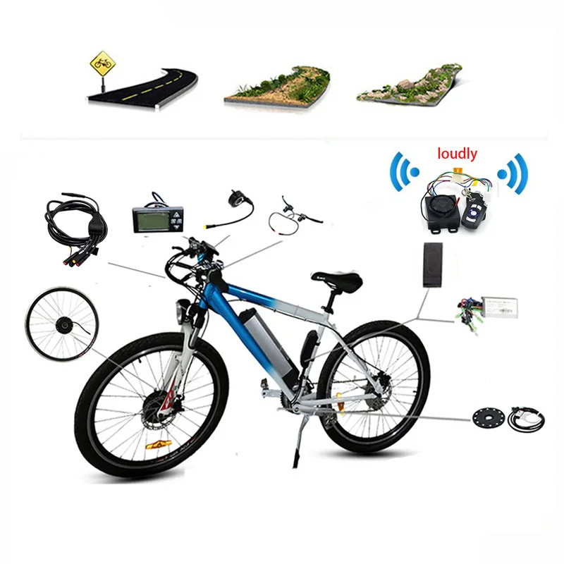 

jueshuai 36V 350w Electric Bike Bicycle Conversion Kit for 20" 24" 26" 700C Front Wheel Hub Motor Ebike kit bicicleta electrica