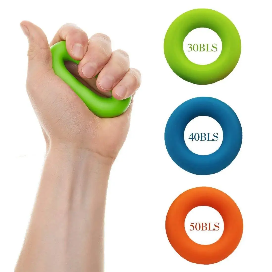 6 шт./компл. Пальчиковый захват для рук силиконовый спортивный тренажер запястья