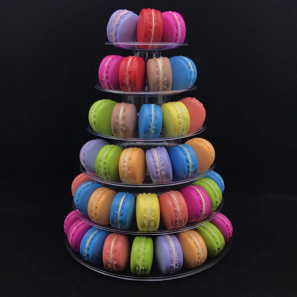 6 слойная витрина для торта Transhome Macarons подставка еды кекса свадебное украшение