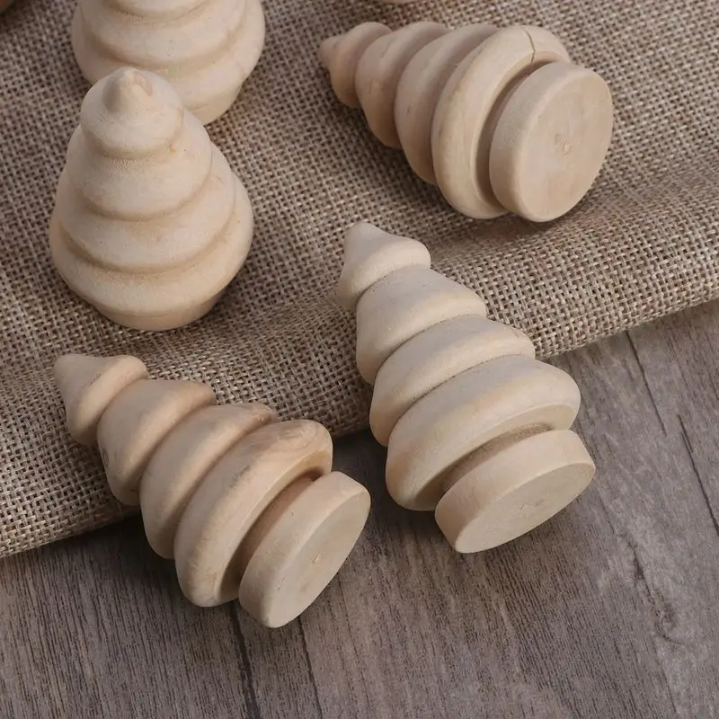 10 шт. деревянная кукла колышки для кукол елка DIY игрушка дома искусство