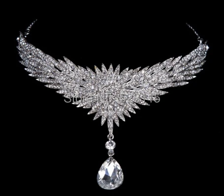 1 шт./лот свадебная тиара со стразами украшение на лоб переднее ювелирное изделие