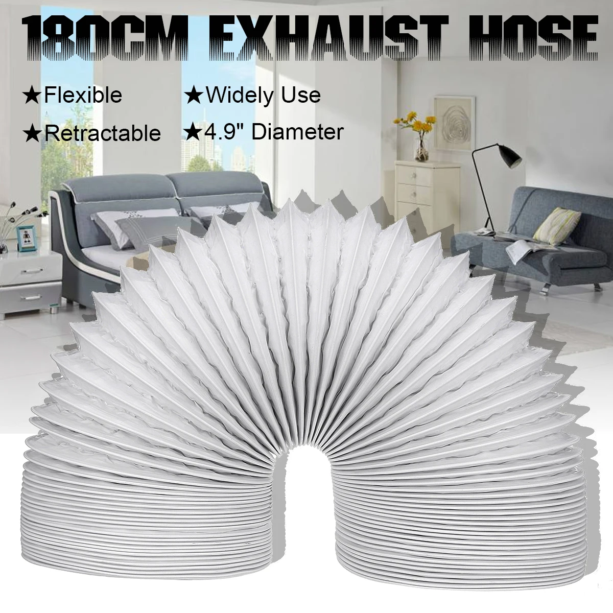 180 см ПВХ Алюминий Фольга Универсальный Портативный Кондиционер шланг 12 5