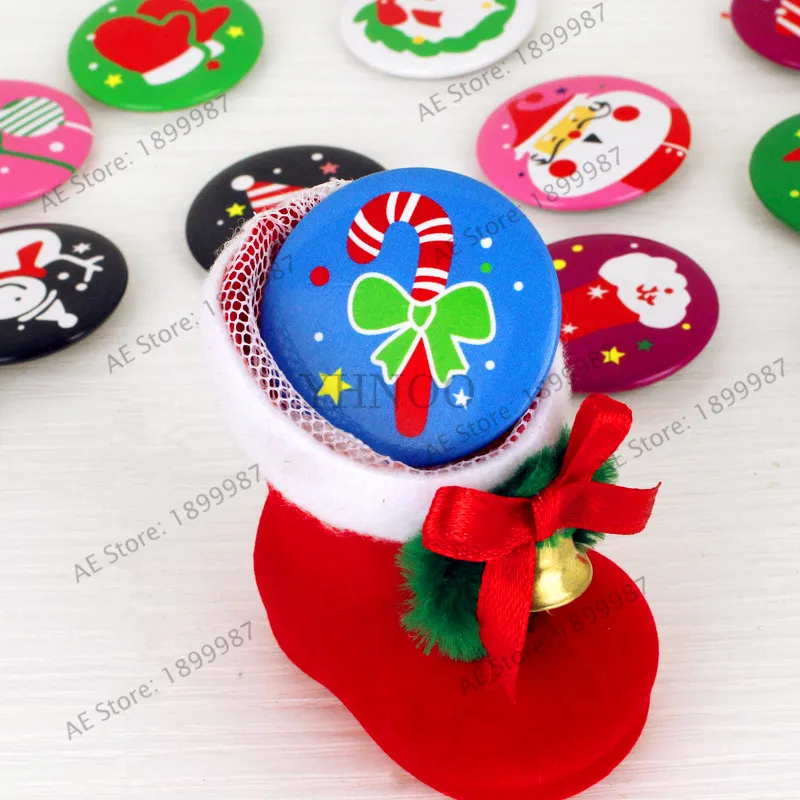 Рождество брошь на шпильке для подарок ребенка С Рисунком рождественские