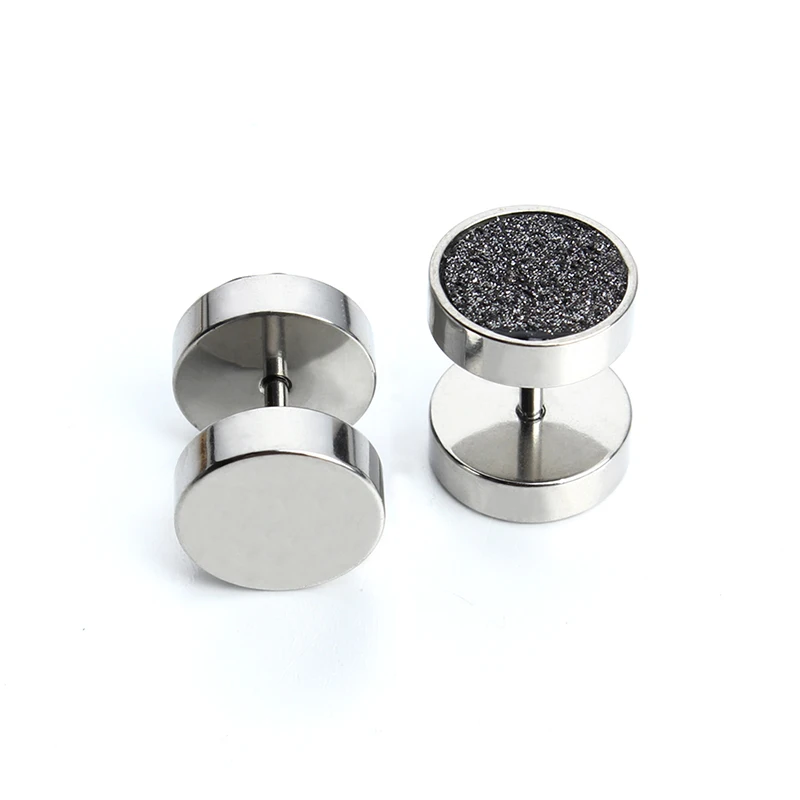 3 пары модные 9 цветов черные серебристые нержавеющая сталь Двухсторонние