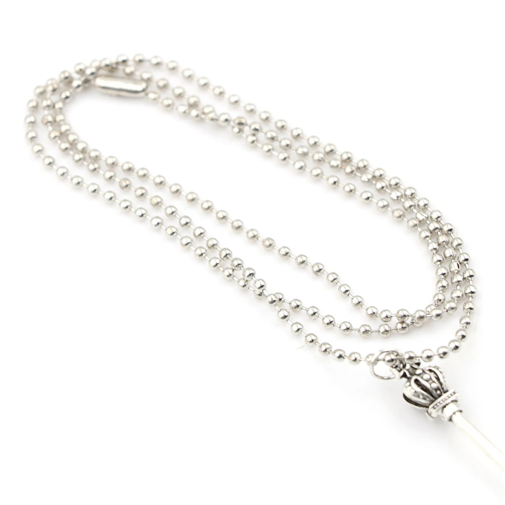 Очаровательная Маленькая подвеска в форме чайной ложки ожерелье с короной для