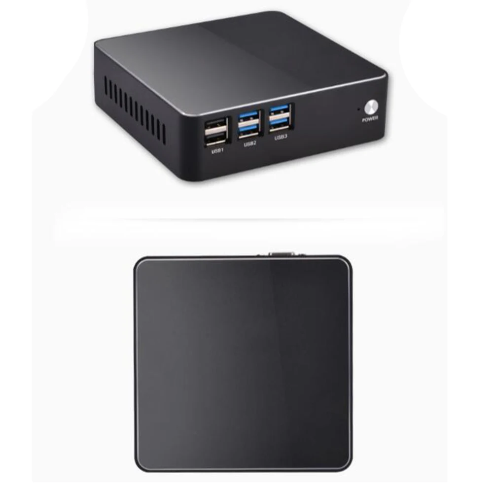 Металлический Чехол NUC Intel Core i5 6200U Мини ПК Windows 10 компьютер DDR4 SSD Поддержка 2,5 HDD HDMI VGA двойной дисплей 4K Windows10 tv box