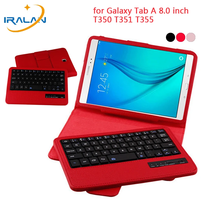 Беспроводной чехол с клавиатурой Bluetooth для Samsung Galaxy Tab A 8 0 дюймов T350 T351 T355 P350 P355 PU