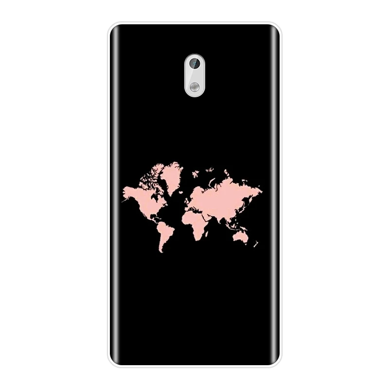 ТПУ Мягкий силиконовый чехол для телефона Nokia 1 2 3 5 6 8 карта мира путешествия