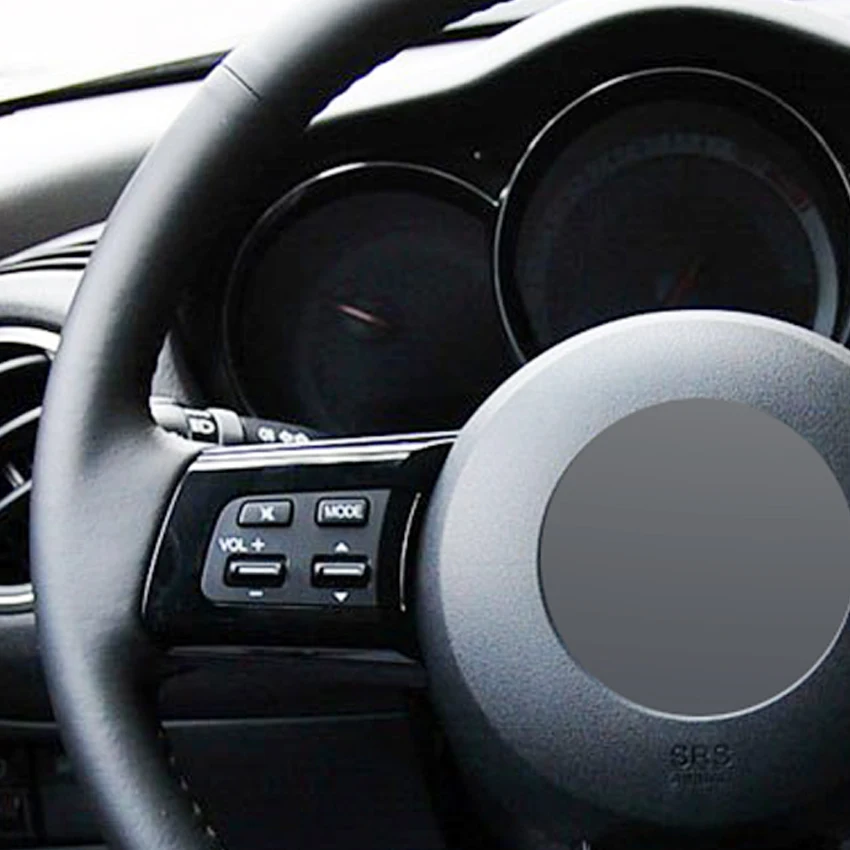 Искусственная кожа Puou черная прошитая вручную женская модель Mazda 2009-2013