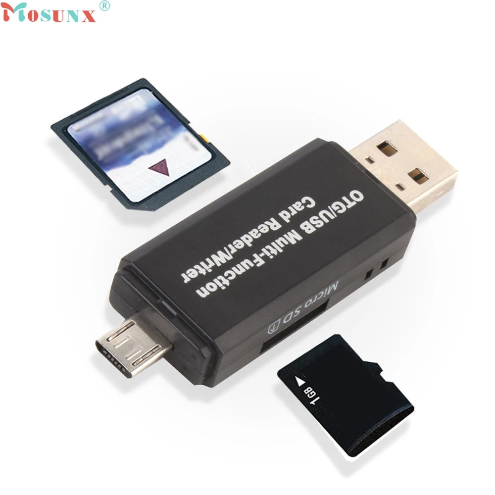 Mosunx Simplestone USB 2.0 3 in 1 Multi-function Card Reader SD TF Triplet OTG Smart Adapter Cable 0307 | Компьютеры и офис