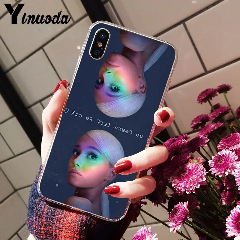 Yinuoda Ariana Grande AG Радужный подсластитель прозрачный мягкий чехол для телефона iPhone 8 7 6 6S Plus 5 5S SE XR X XS MAX Coque - Цвет: A9
