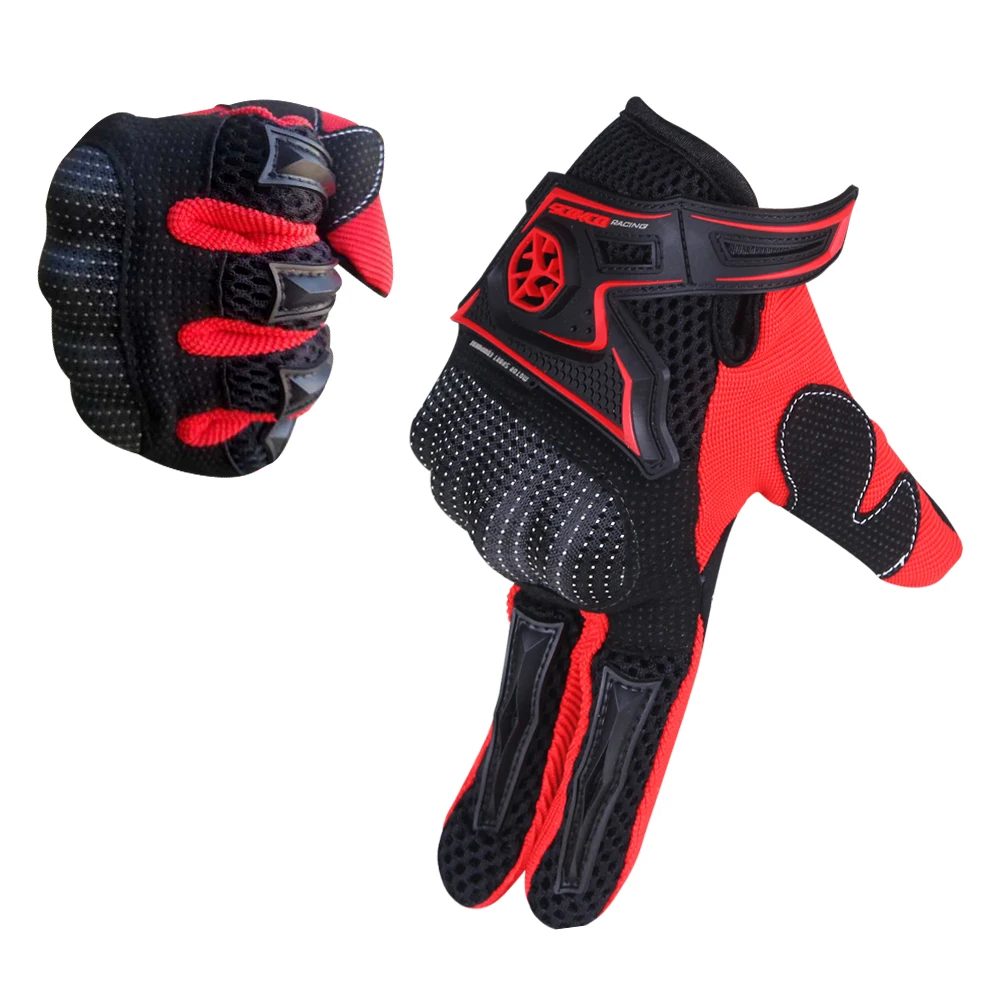 SCOYCO 21 Moto rcycle перчатки дышащая Перчатки Байк Guantes de защитный сжимающей руки для moto