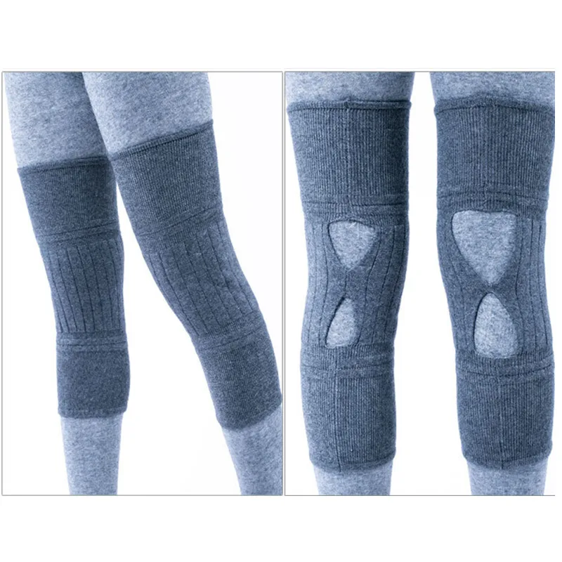 

Warm Knee Protector Sports Tendon Training Elastic Knee Brace Supports Kneepad Winter Hot Wool Cashmere Big Size leg sleeve