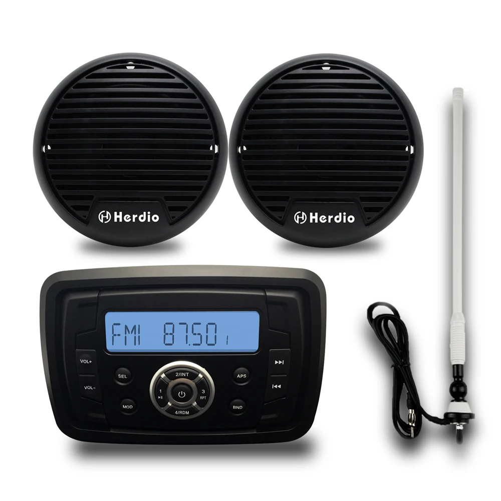 Водонепроницаемый морской радио аудио стерео звуковая система приемник MP3 FM AM с