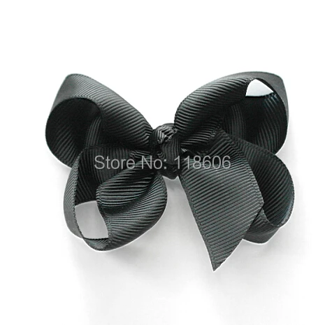 100PCS/lot Black Small Hair Bows Free Shipping