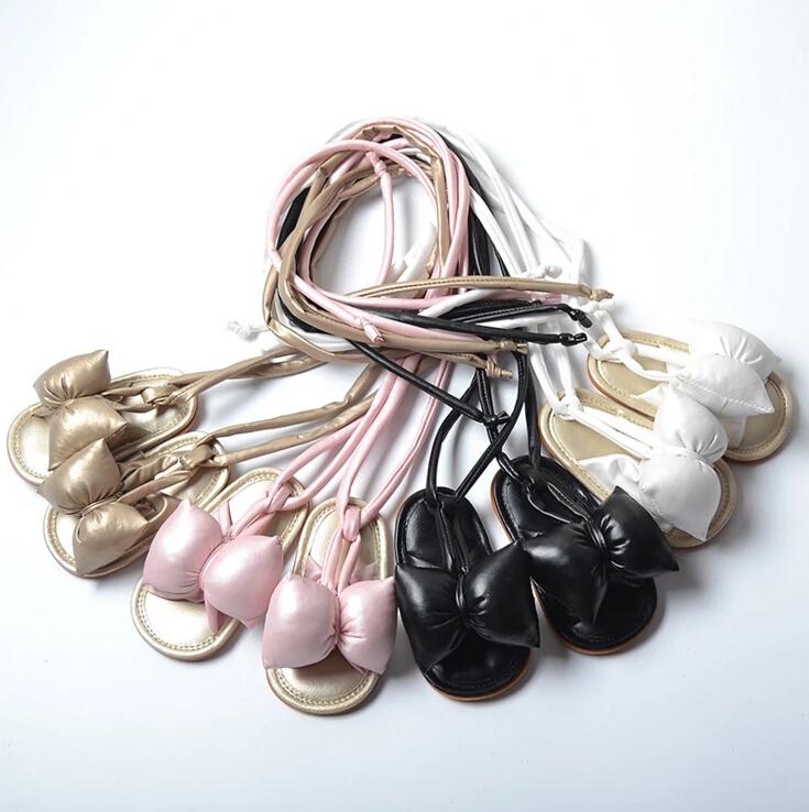 Новые летние сандалии для маленьких девочек римская обувь пляжная принцессы с