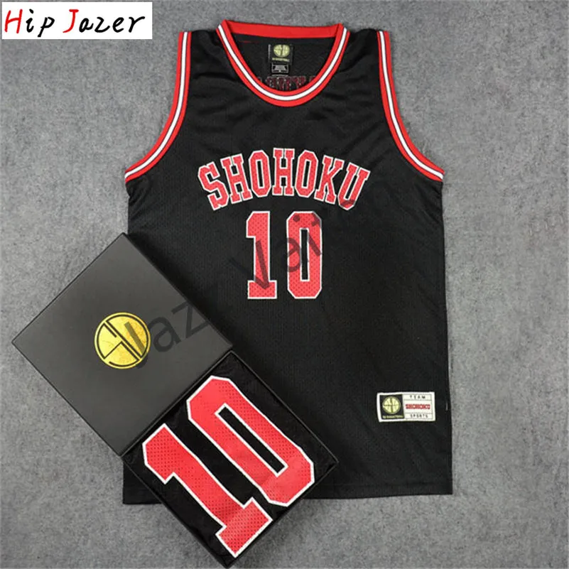Хипджазер Slam dunk Косплей Shohoku Sakuragi 10# Hanamichi 11# Rukawa Kaede Баскетбол Джерси спортивные баскетбольные футболки для хипхопа