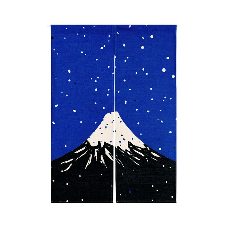 B Креативный японский стиль Noren Mount Fuji Украшенные 85x120 см морские пейзажи печатные двери шторы для лапши магазин кухня - Цвет: B