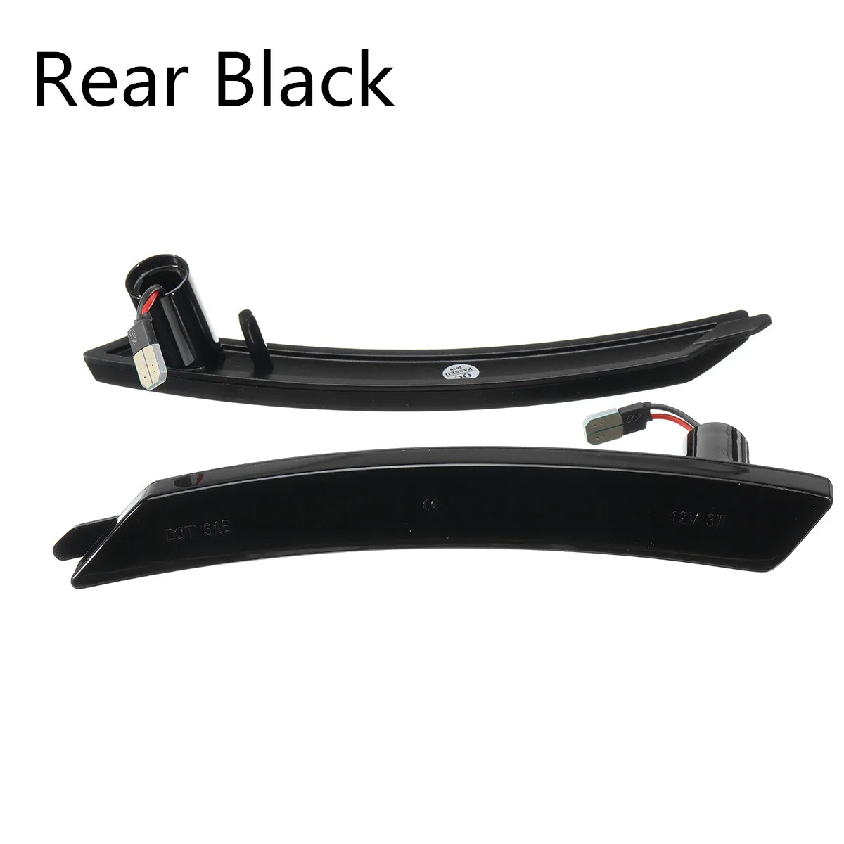 rear black Задний/передний светодиодный, боковой, габаритный фонарь боковой ретранслятор лампа указатель поворота светильник светодиодный панельный светильник для Mini Cooper R55 R56 R57 R58 R59 R60 R61 - Испускаемый цвет: rear black