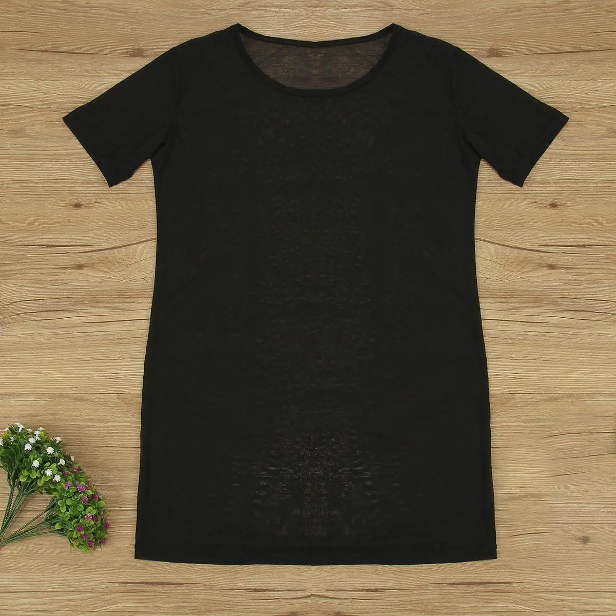 Женская летняя блузка Пляжная накидка прозрачная сетчатая короткий рукав