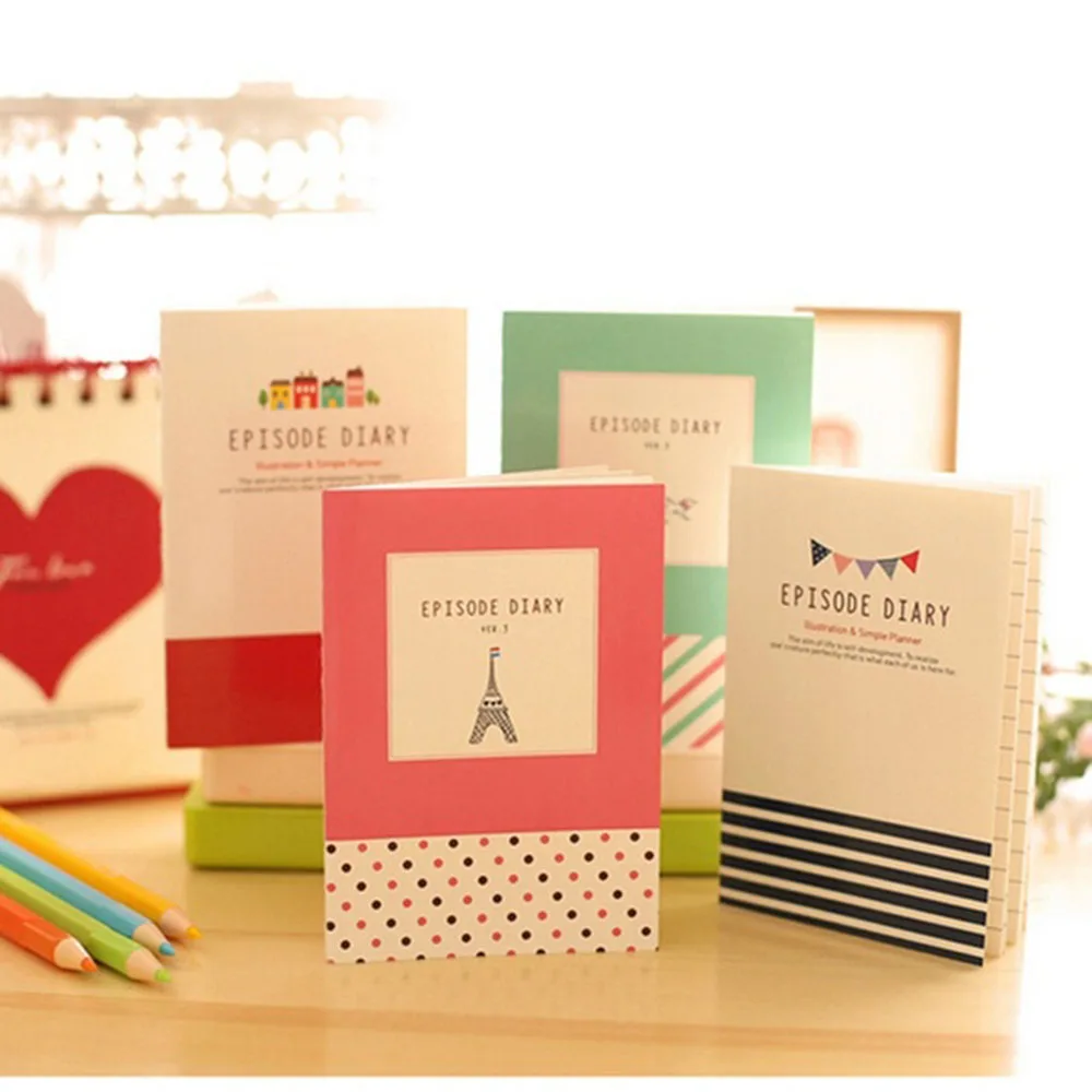 

1PC Cartoon Cute Student Little Notepad Memo Paper Journal Diary Notebook Stationery Schools Office Supplies