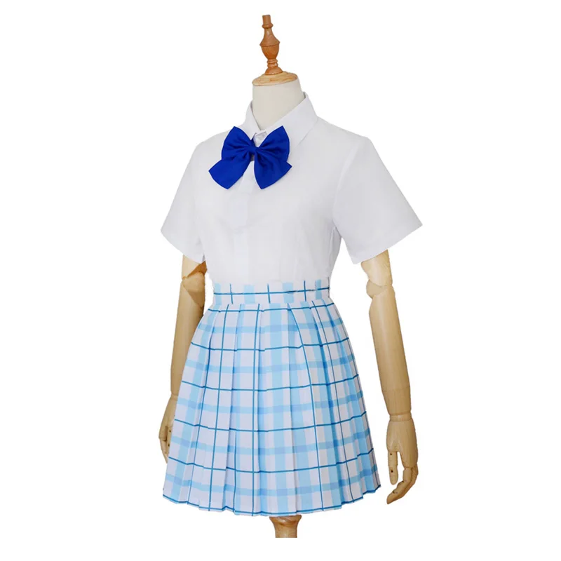 Костюм для косплея тихий голос Shouko Nishimiya Shoko Униформа юбка костюм одежда|white dress|cute