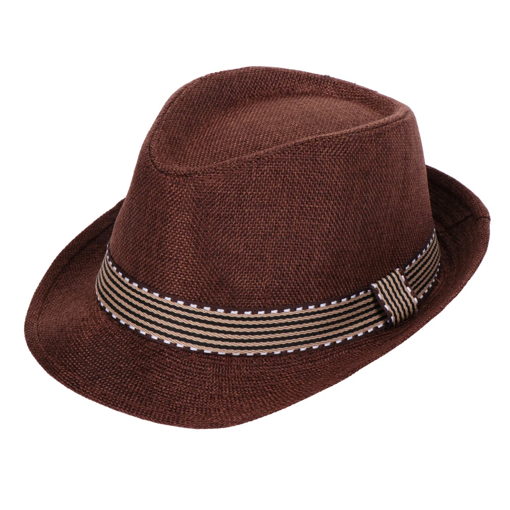 Детская летняя Панама соломенная шляпа от солнца с короткими полями пляжная на