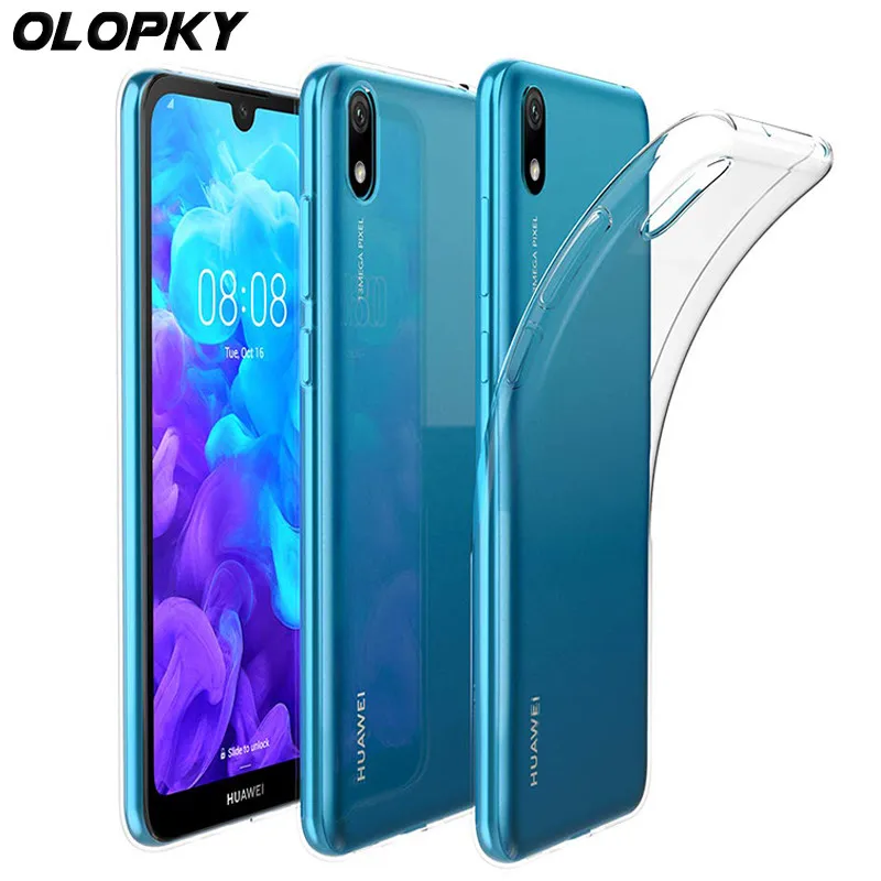 Чехол для Huawei Y5 2019 мягкий прозрачный силиконовый чехол телефона из ТПУ Y 5 AMN-LX9 AMN-LX1