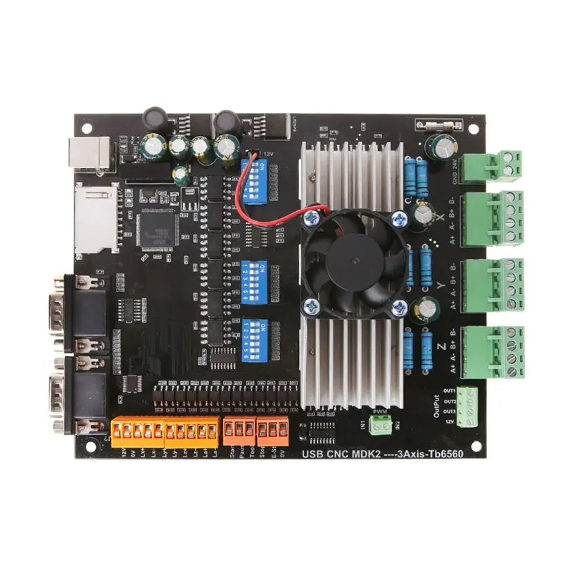 1 комплект USB MDK2 CNC 3 оси tb6560 шаговый двигатель драйвер платы для гравировального Станка драйвер платы 24 В 3.5A