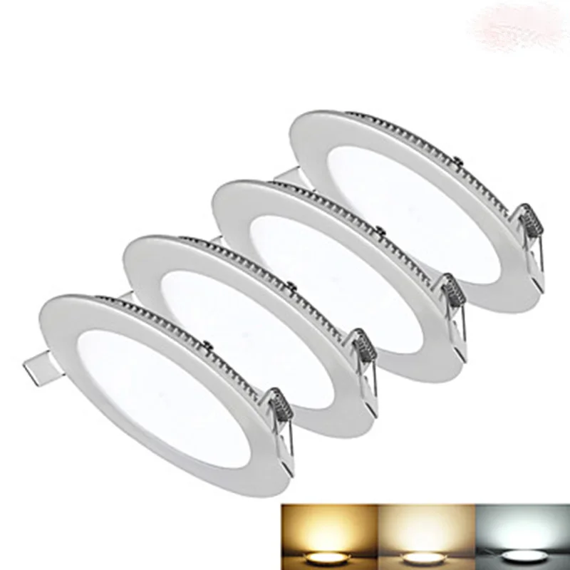 Новинка плоская светодиодная панель BEYLSION Сверхтонкая Встраиваемая круглая