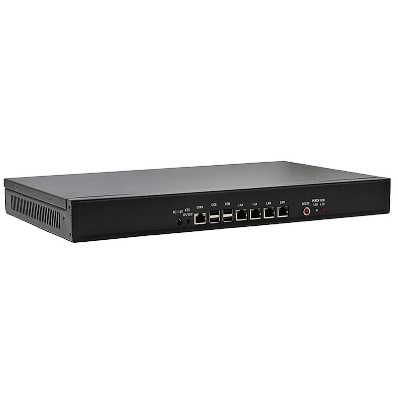Промышленный ПК 1u с процессором ATOM D2550 встроенный 2 ГБ/4 ГБ ОЗУ 4 * LAN 1 COM USB сетевой