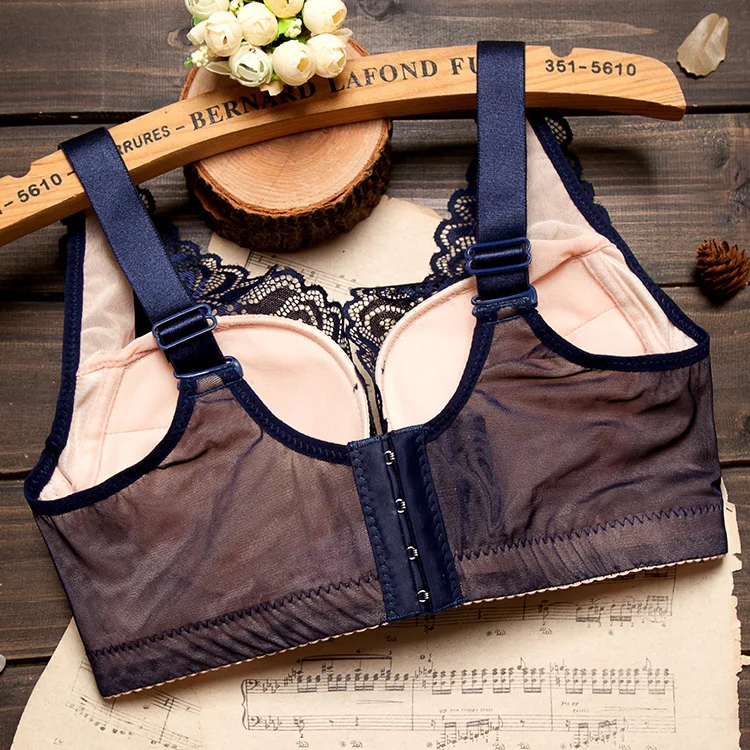 Женский хлопковый бюстгальтер без косточек кружевной с регулировкой мягкий