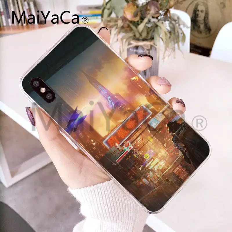 MaiYaCa Blade Runner 2049 мягкий чехол для телефона из ТПУ с рисунком iphone X 8 8plus прозрачный и 7
