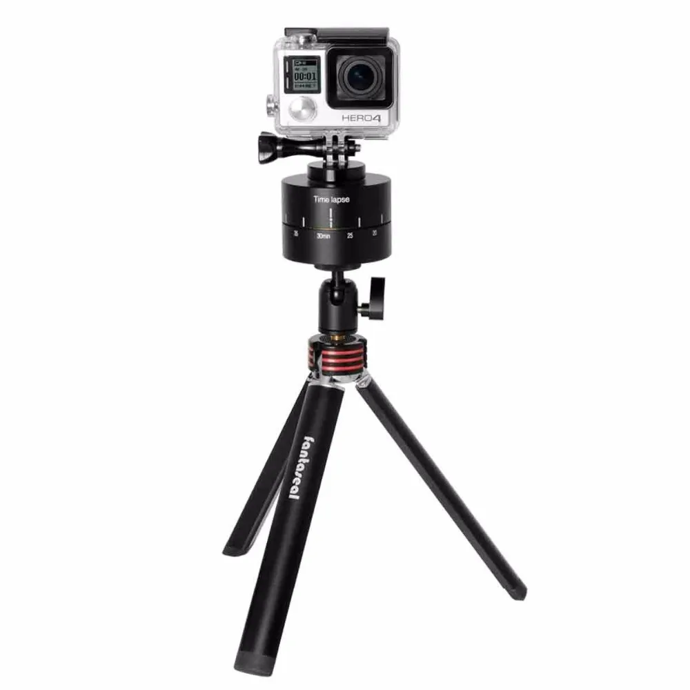 Action Camera Time Lapse 360 Degree Rotary Tripod Mount Head Base for GoPro Hero Garmin Sony SJCAM Xiaomi Yi DSLR | Электроника