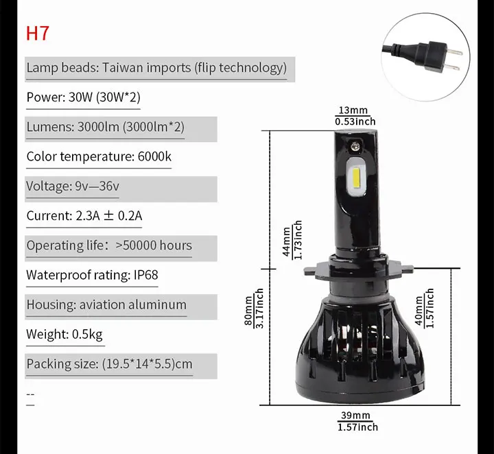 Супер яркий головной светильник H4 led h7 9005 HB3 D2S D2C Hi-Lo луч авто лампа налобный фонарь csp чип h7 светодиодный автомобильный светильник 12 в 6000 К 100 Вт