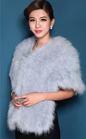 Женская Роскошная шаль из натурального страусиного пера пашмины свадебная