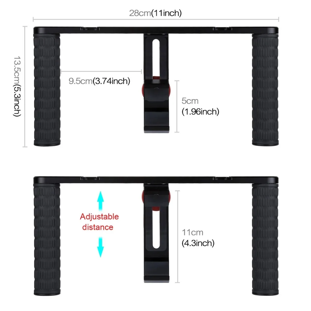 Новые двойные ручки для смартфонов iPhone Xiaomi Huawei Samsung 3 5 6 дюймов Ручной
