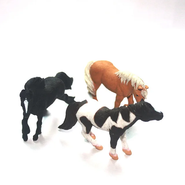 Мини-фигурка из ПВХ модель животного игрушечная лошадь 3 шт./компл. | Игрушки и