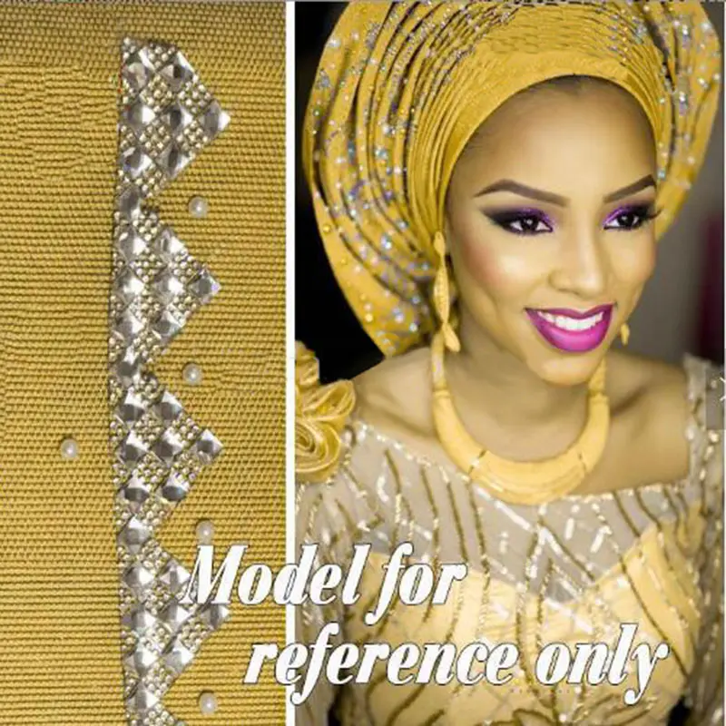 Последняя африканская aso oke Длина 8 6 м одна штука/упаковка обертка сплошная и
