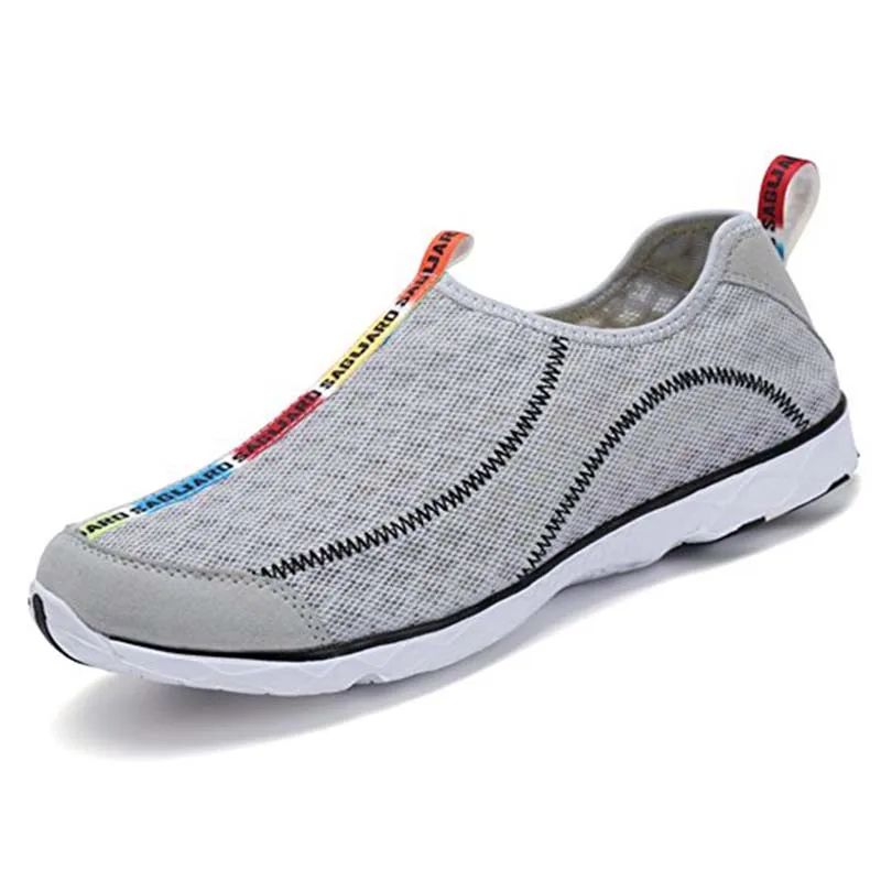 SAGUARO Men Casual Shoes Fashion Breathable Mesh Flats Man Slip On Lovers Lightweight Male Beach Tenis | Обувь