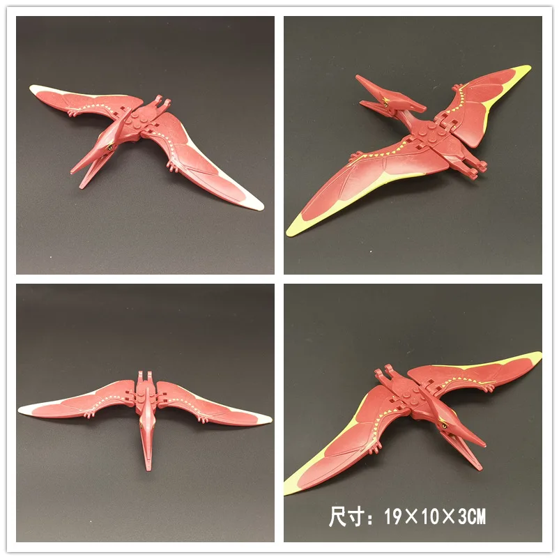 Assemble Building Blocks Dinosaur World Pterosaurs Tyrannosaurus Models Toys for Children Birthday Gift Compatible Animal Blocks